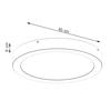 Sollux Lighting Plafon ONYX 50 biały LED 3000K SL.1247