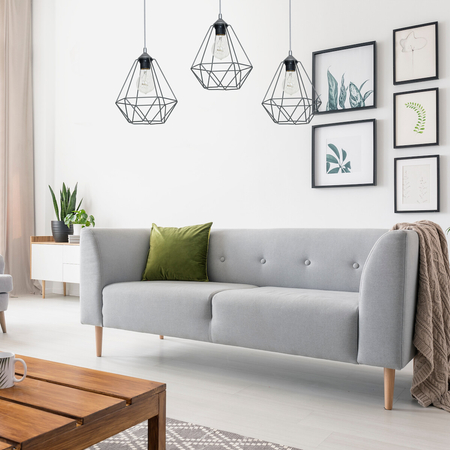 Milagro Lampa wisząca BASKET GRAY 3xE27 MLP7217 Szary