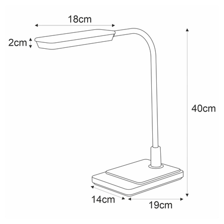 Lampa biurkowa IKA Kaja K-BL1027 BIAŁY 