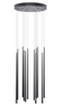 Lampa wisząca LOUISE 12 BK Azzardo AZ3419 biały/czarny