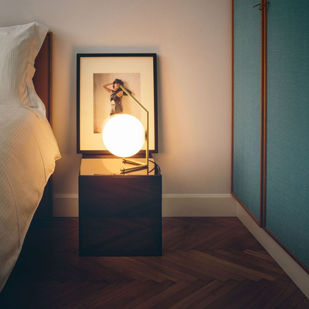 Lampa stołowa Flos F3171057 IC Srebrna