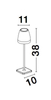 Lampa zewnętrzna Luces Exclusivas AGUITA - ciemny szary, przenośna LE73560