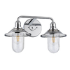 Kinkiet Rigby - 2 źródła światła - Polerowany chrom Quintiesse QN-RIGBY2-BATH-PC