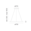 Lampa wisząca Artemide 1999110A Discovery LED