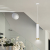 Lampa wisząca KIBO 1 WH/GOLD Emibig 642/1 biały/złoty