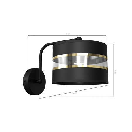 Milagro Kinkiet ULTIMO BLACK 1xE27 MLP7334 CZARNY