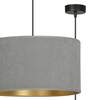 Lampa wisząca HILDE 1 BL GRAY Emibig 1050/1 czarny/chrom