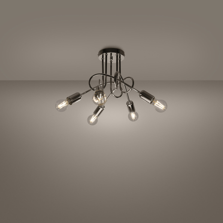 Sollux Lighting Żyrandol LOOP 5 chrom SL.1441