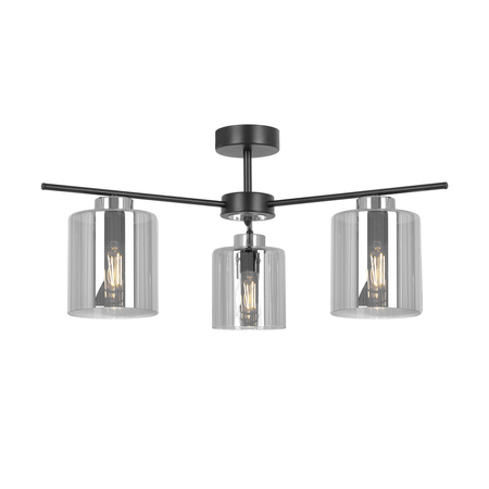 Lampa sufitowa Kaja LUNA K-5526 czarny, grafitowy, srebrny