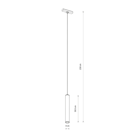 Lampa szynowa Nowodvorski UT-LVM ROLLER LED 11343 Czarny