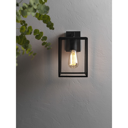 Kinkiet zewnętrzny Astro Box Lantern 270 1354003 Czarny z Teksturą
