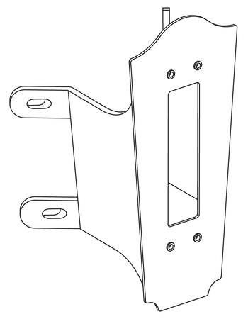 CORNER BRACKET 152 BLACK