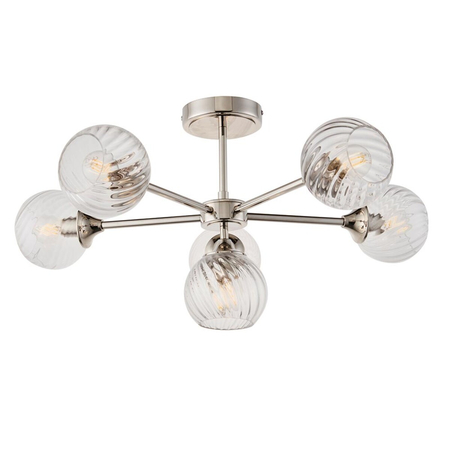 Lampa sufitowa Endon Lighting Allegra 104050 nikiel