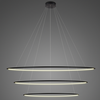 Lampa wisząca Ledowe Okręgi No.3 180cm 3k czarna
