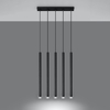 Sollux Lighting Lampa wisząca PASTELO 5L beton SL.1274