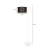 Lampa podłogowa TRAPO LP1 WH WENGE Emibig 574/1 brązowy