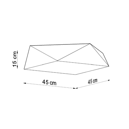Sollux Lighting Plafon HEXA 45 cekin SL.0694