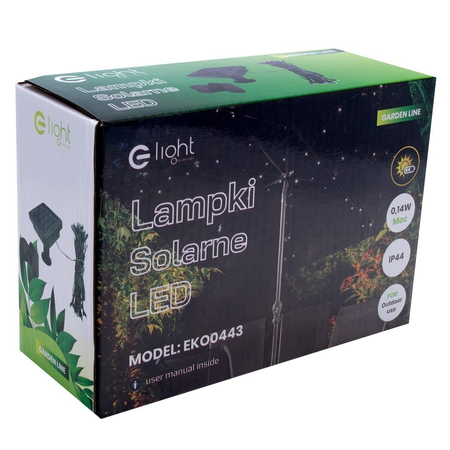 Eko-Light Lampa Solarna Pod Parasol Ogrodowy EKO0443