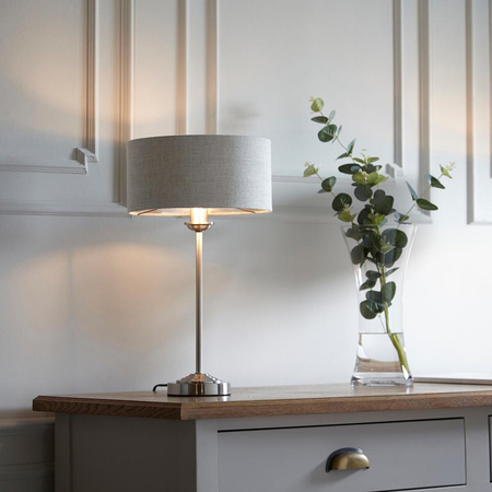 Lampa stołowa Endon Lighting Highclere 100646 chrom