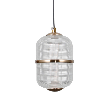 Lampa wisząca Italux Alani PND-34375-5-BK Czarny mat, złoty