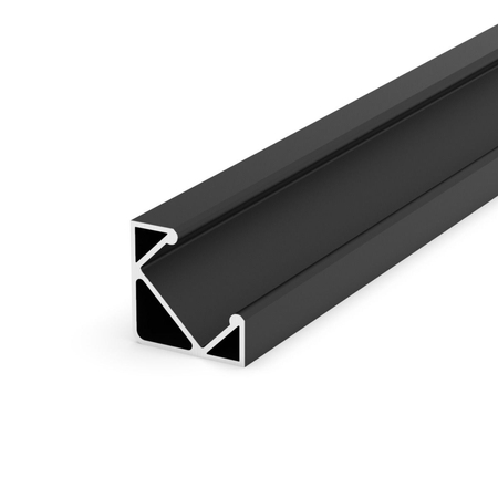 Profil LED Greenie P3-1C 1m Typ C kątowy czarny lakierowany