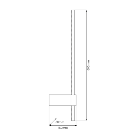 Milagro Kinkiet TESORO BLACK 15W LED ML1052 CZARNY