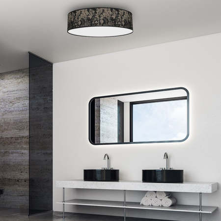 Milagro Lampa Sufitowa SATINO GOLD 3xE27 Ø50cm MLP7318 CZARNY