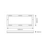 Eko-Light Ramka Aluminiowa 120x30 Backlit EKP0576 BIAŁY