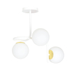 Lampa sufitowa RAGNAR 3 WHITE GOLD Emibig 1033/3 biały/złoty