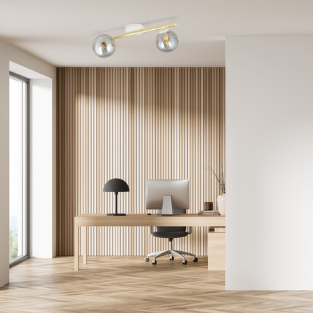 Lampa sufitowa SPLENDI 2 Emibig 1247/2 biały/złoty