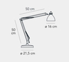 Lampa stołowa Fontana Arte F810010240CRNE Naska