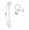 Kinkiet / Plafon Artemide 0671W10A Pipe