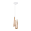 Sollux Lighting Lampa wisząca SULA 3P naturalne drewno SL.1101