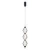 Lampa wisząca Italux Sevil PND-34403-3V-BK Czarny mat, chrom