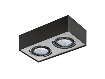 Lampa sufitowa PAULO 2 230V BLACK/ALUMINIUM Azzardo AZ0961 stalowy