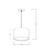 Lampa wisząca Graffiti 1xE27 LP-077/1P Style