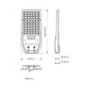 Eko-Light Latarnia Solarna Via 100W 1200lm 6000K EKO9094 CZARNY