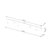 Sollux Lighting Plafon LEMMI 6L czarny SL.1169