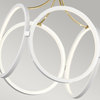 Lampa wisząca LED Ciri - Biała / Szampańskie złoto Quintiesse QN-CIRI-P-WH
