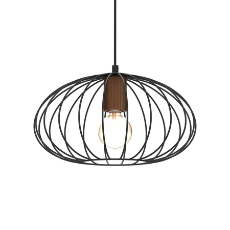Milagro Lampa wisząca MERIDIANO 1xE27 MLP7959 Czarny / Brązowy