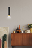 Lampa wisząca KIBO 1 BL/GOLD Emibig 644/1 czarny/złoty