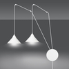 Lampa wisząca ABRAMO 2 WHITE Emibig 159/2 biały