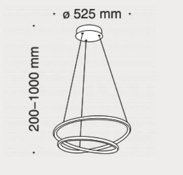 Lampa wisząca Maytoni MOD101PL-L47W Nola - Biała