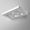 Kinkiet AQForm Cadva 111 X 2 Wall Biały Struktura