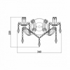 Kinkiet Zuma Line Magnolia Wall RLB94016-2B