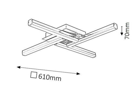 Lampa łazienkowa Rabalux Antonia 5896 chrom