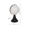 Eko-Light Lampa ogrodowa stołowa CIRCULO 1xE27 EKO6643 CZARNY