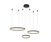 Lampa wisząca HALO PENDANT 80+60+40 CCT BK + REMOTE CONTROL Azzardo AZ4972 czarny