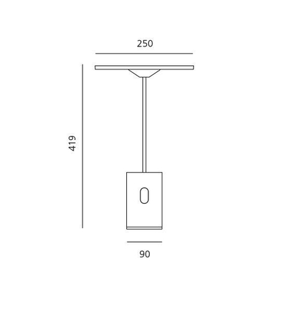 Lampa biurkowa Artemide 1732020A Sisifo LED