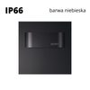 Oprawa schodowa led Skoff Tango Short Czarna Niebieska IP66
